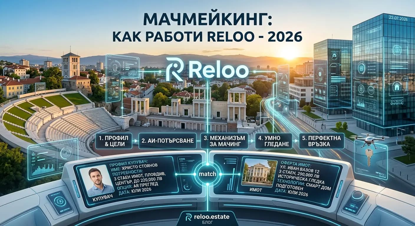 Пълно ръководство: matchmaking в имотите 2026 — изкуствен интелект за перфектния дом. Reloo Guides
